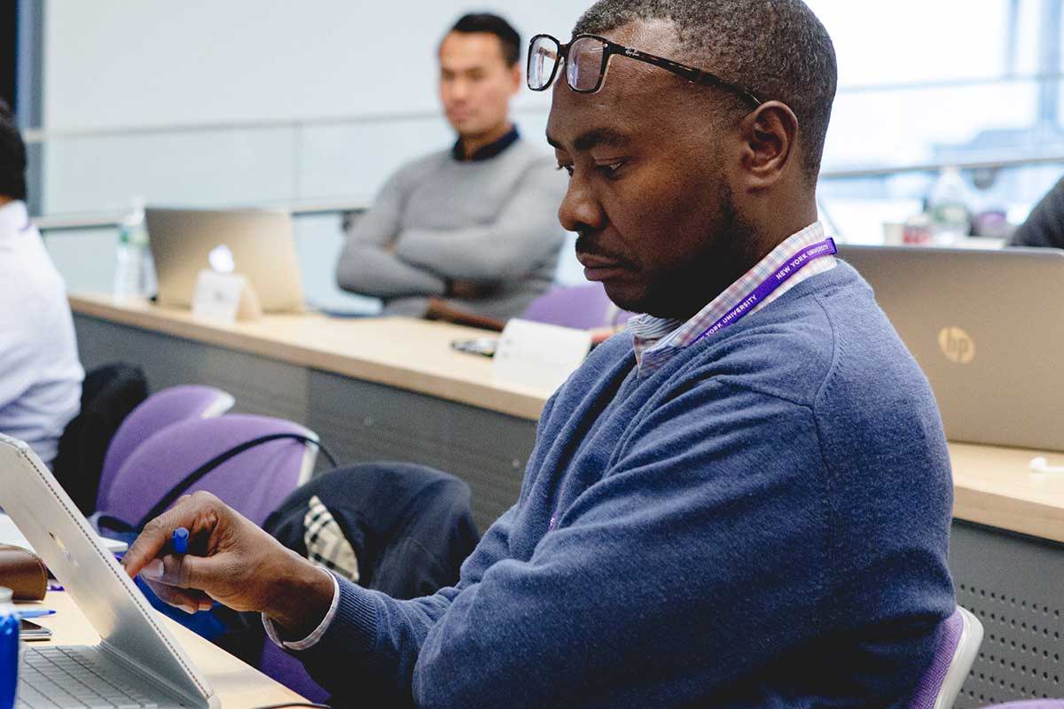 NYU Stern participant virtual learning