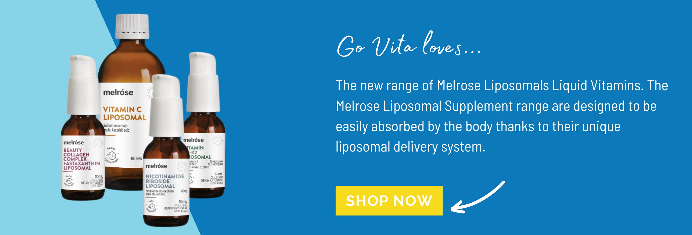 Melrose Liposomals Liquid Vitamins Available from Go Vita