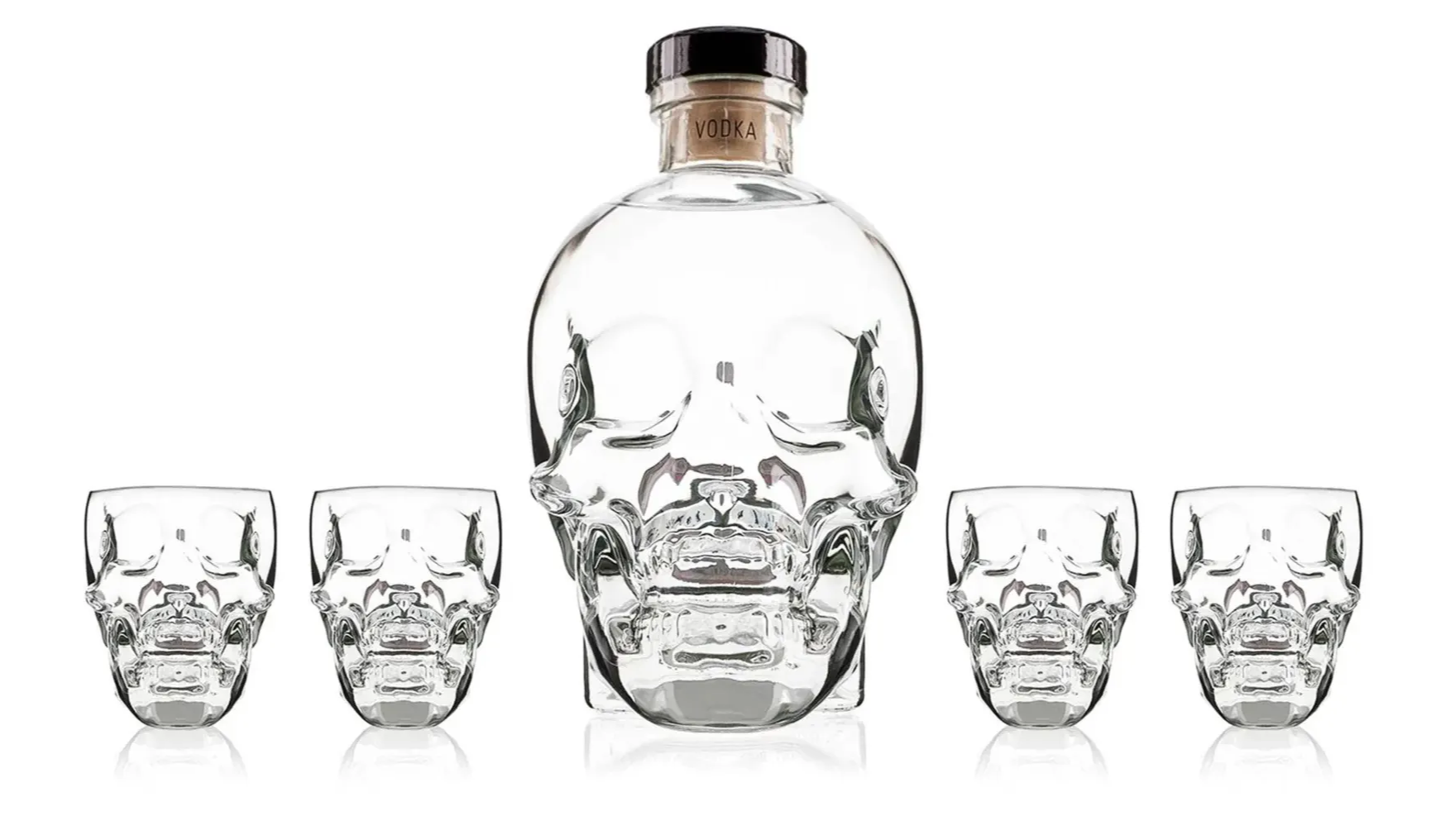 Skull Bottle & Shot Glasses