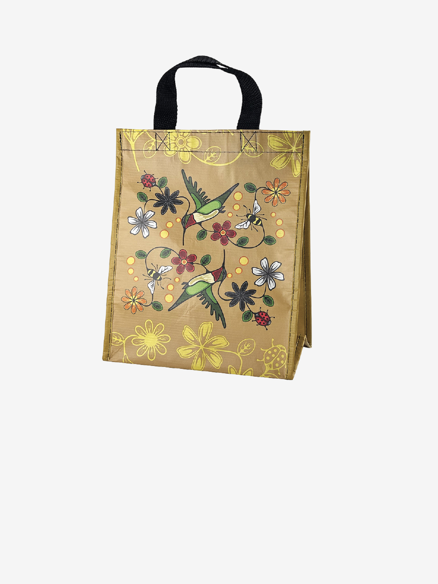 Hummingbird (Nenookaasi) Small Eco Bag by Storm Angeconeb