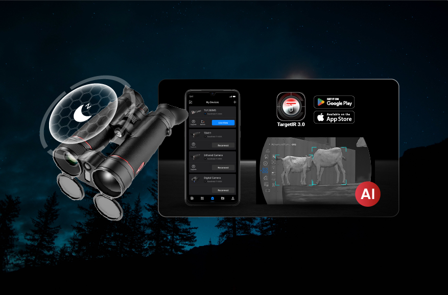 Guide TN650MS TargetIR connectivity and AI target tracking