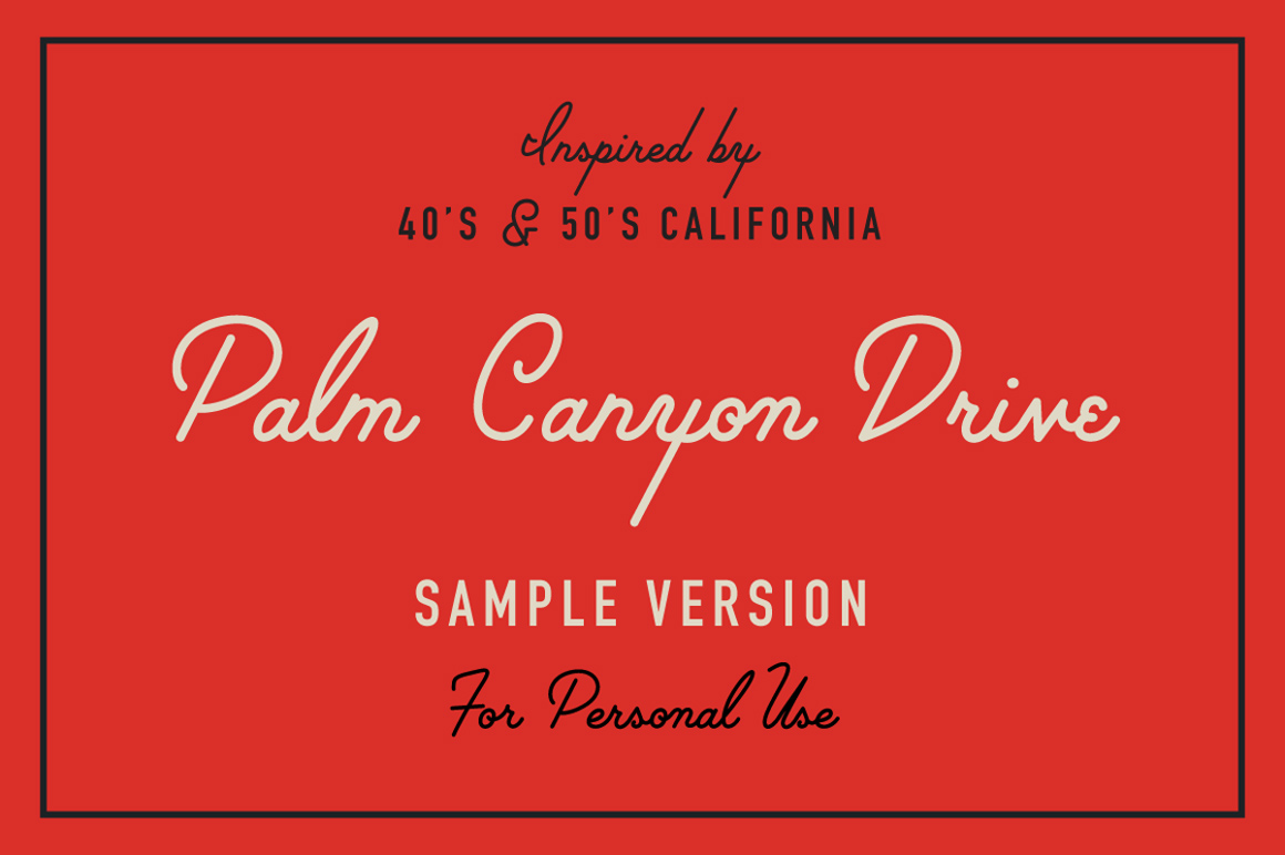 Palm Canyon Drive Freebie