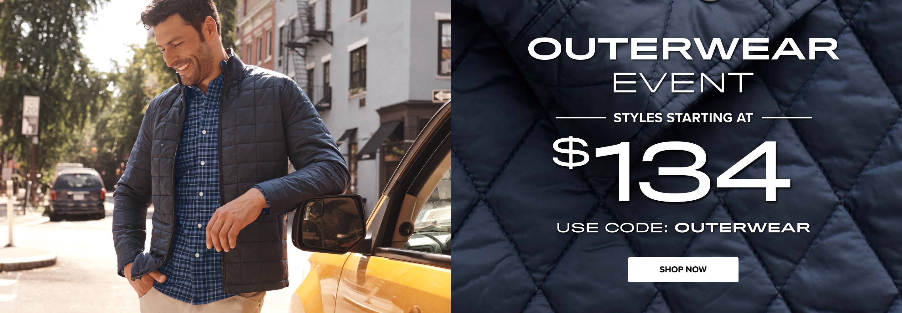 Outerwear Event. Styles starting at $134. Use code OUTERWEAR