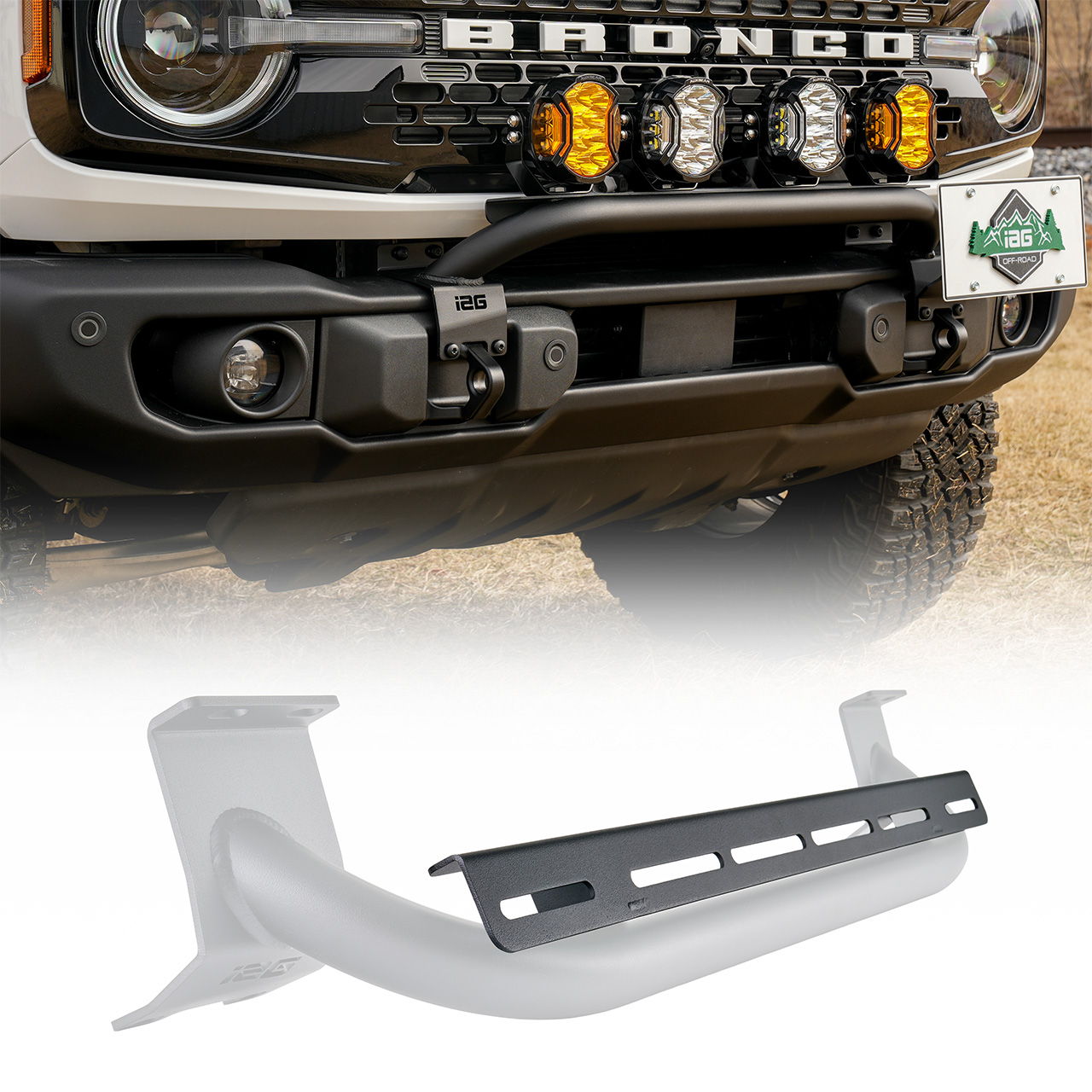 IAG Off-Road FMS Light Bar Mount for Mini Bull Bar