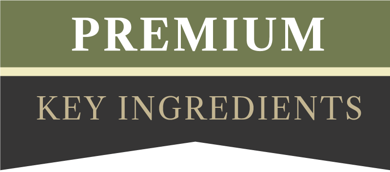 Country Pursuit Premium Dog Food Range Key Ingredients Logo