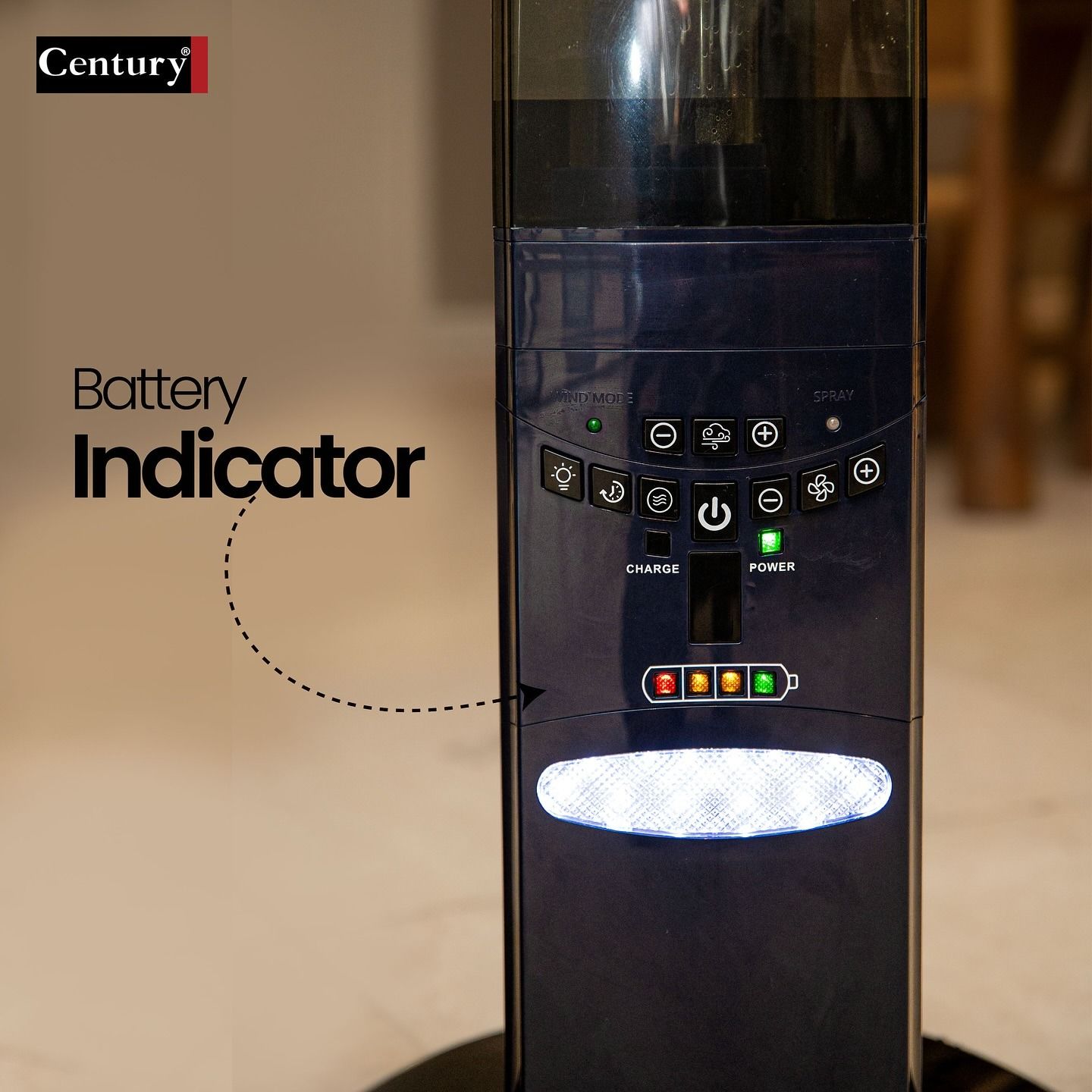 century battery indicator