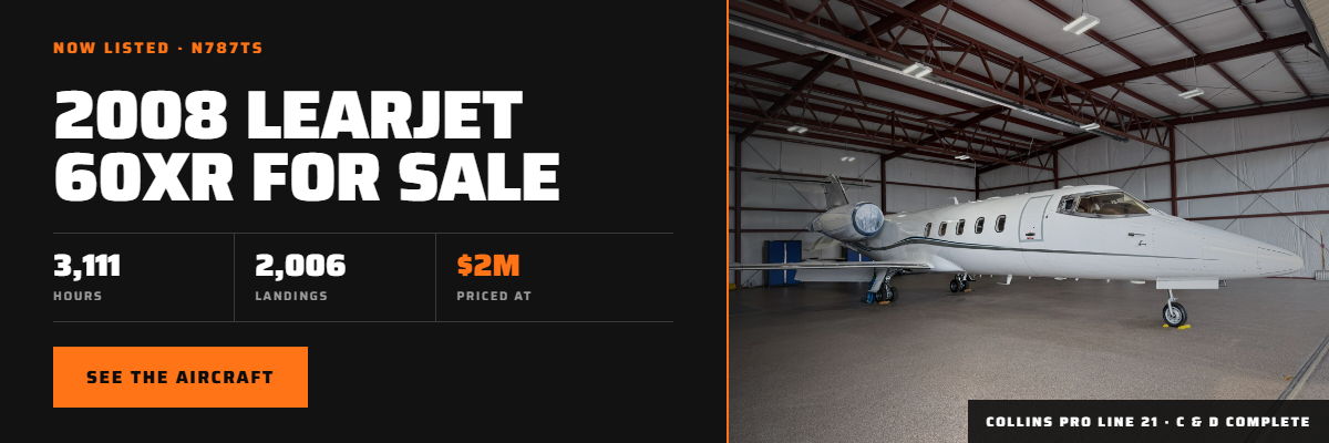 2008 Learjet 60XR for sale from BAS Part Sales
