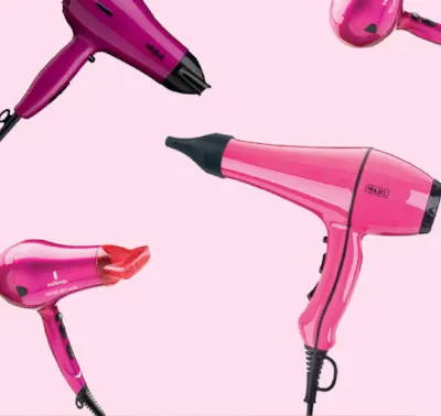 Pink hair dryers