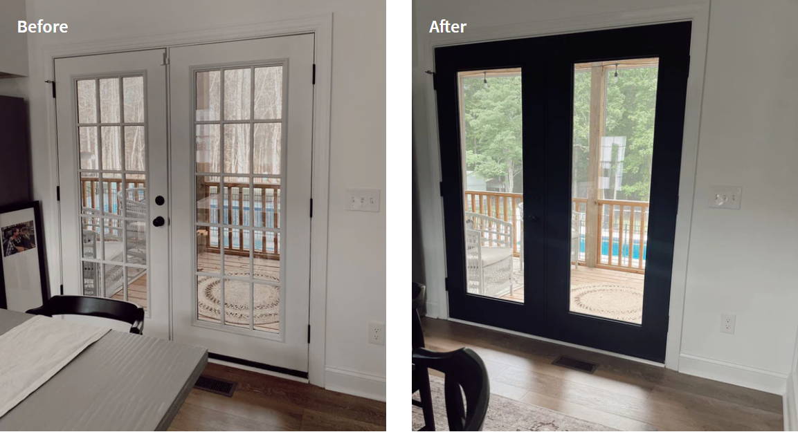 glass with grids changed to clear no grids glass