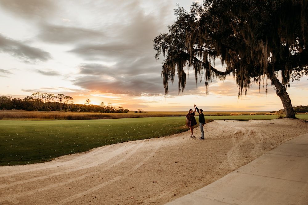 sunset proposal amelia island golf course
