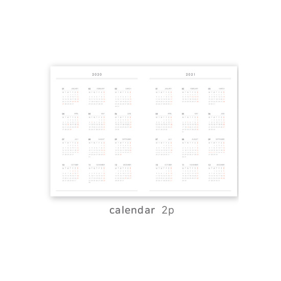 Calendar - O-CHECK 2020 Spring come A4 dated monthly planner