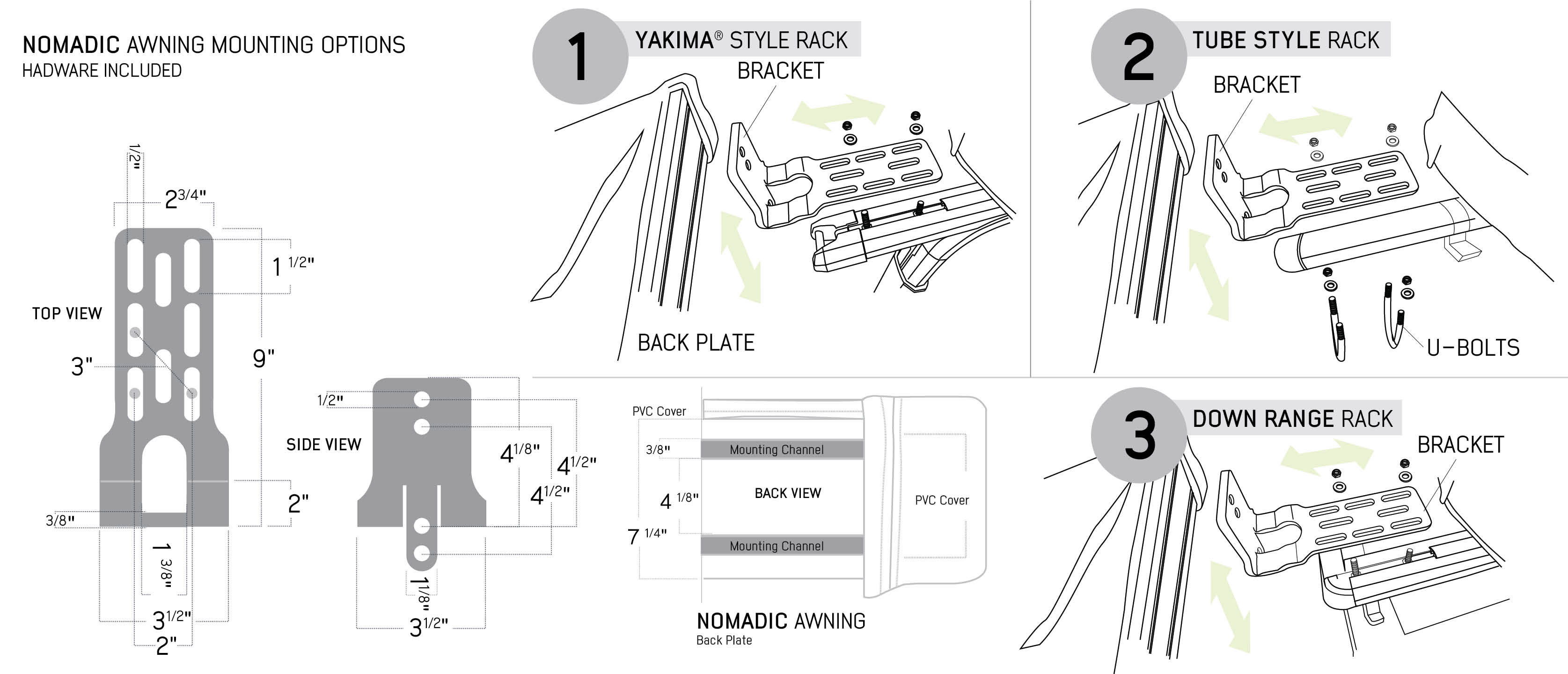Instructions for assembling a mechanical fitting with labeled steps.