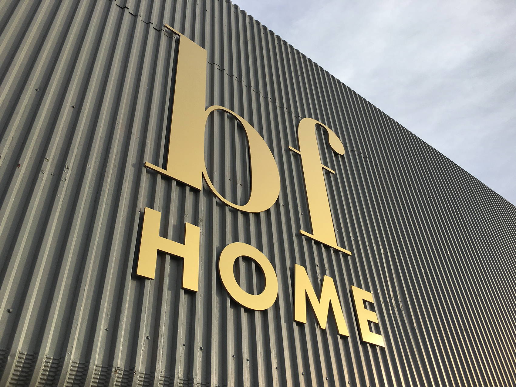 New BF Home Signage