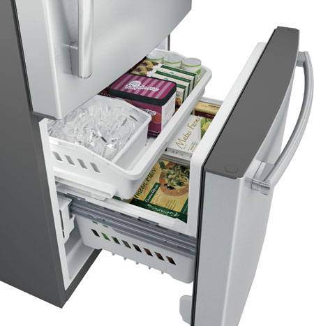Bottom Freezer Refrigerator with Freezer Pull-Out Drawer