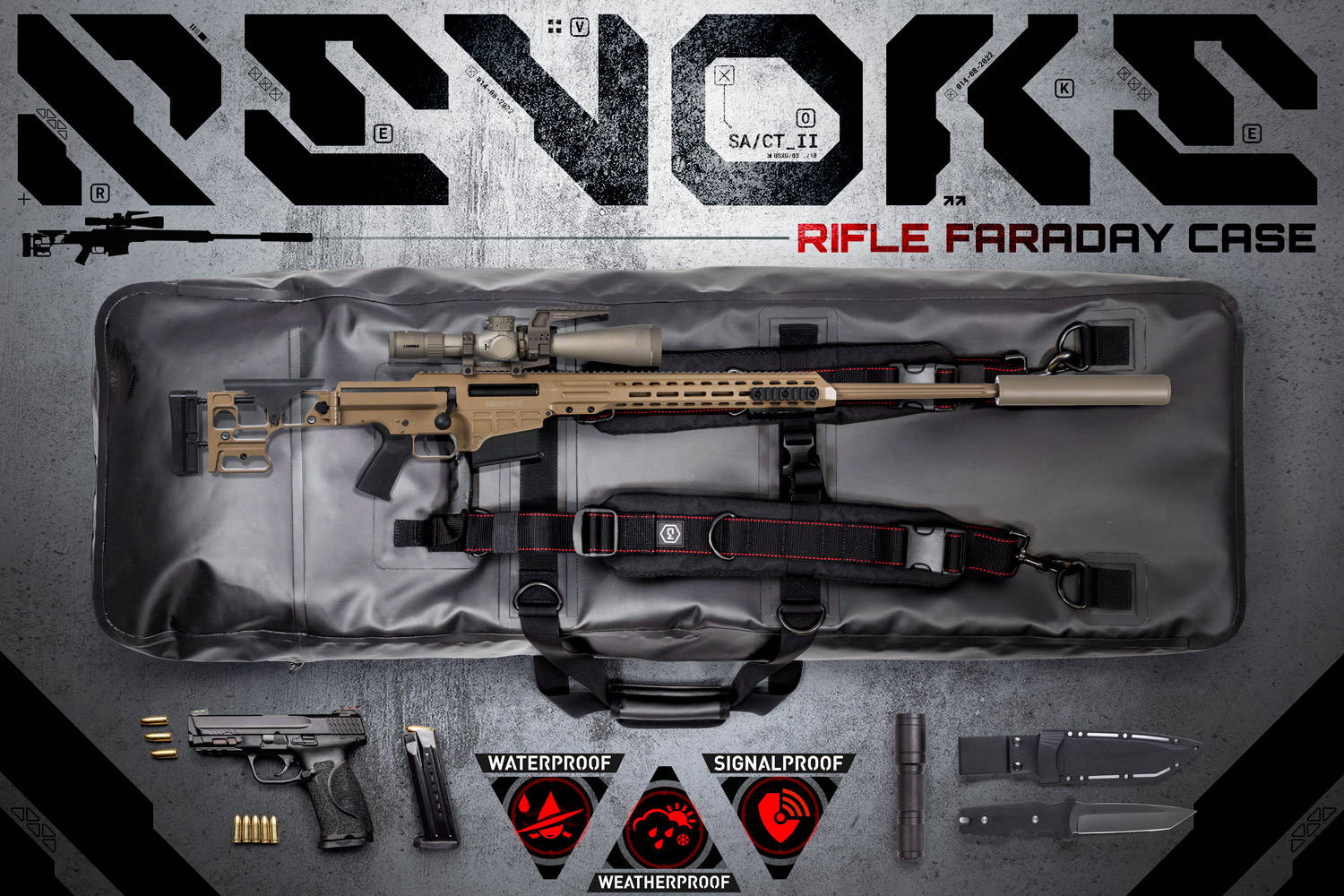 mission darkness dry shield revoke rifle faraday case offers protection against electromagnetic threats