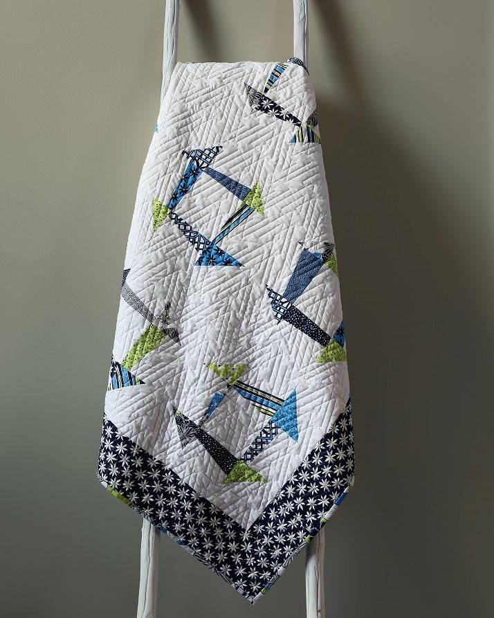 Freestyle Churn Dash Quilt Free Pattern Download