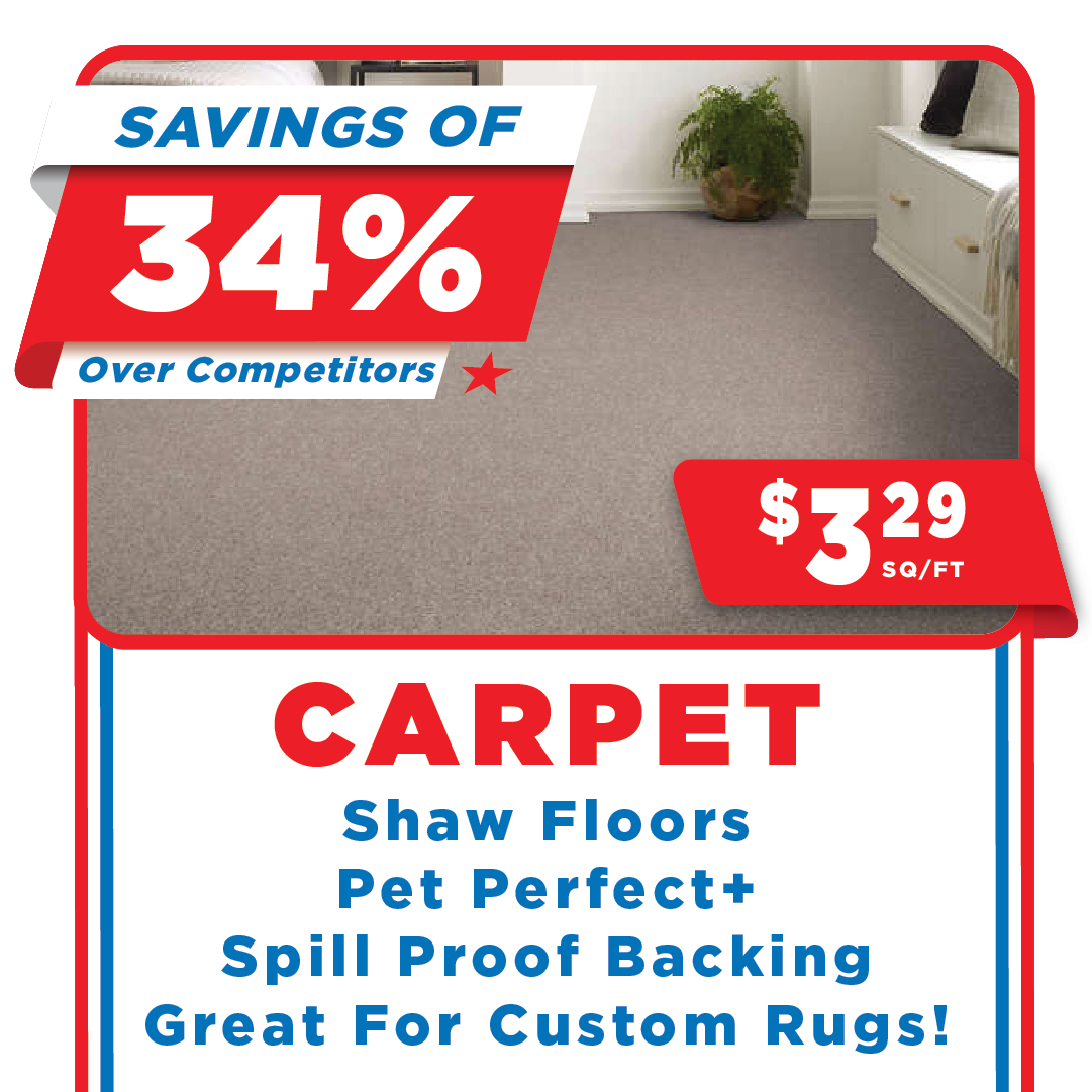 Shaw Floors carpet labor day savings