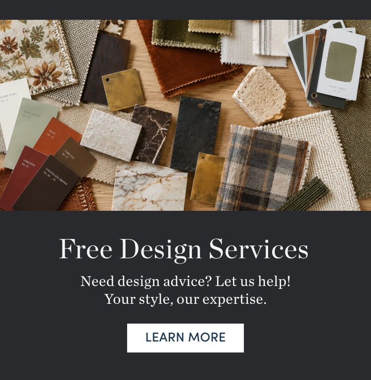Free Design Services. Need design advice? We can help. Book an Appointment
