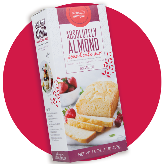 absolutely almond pound cake product package