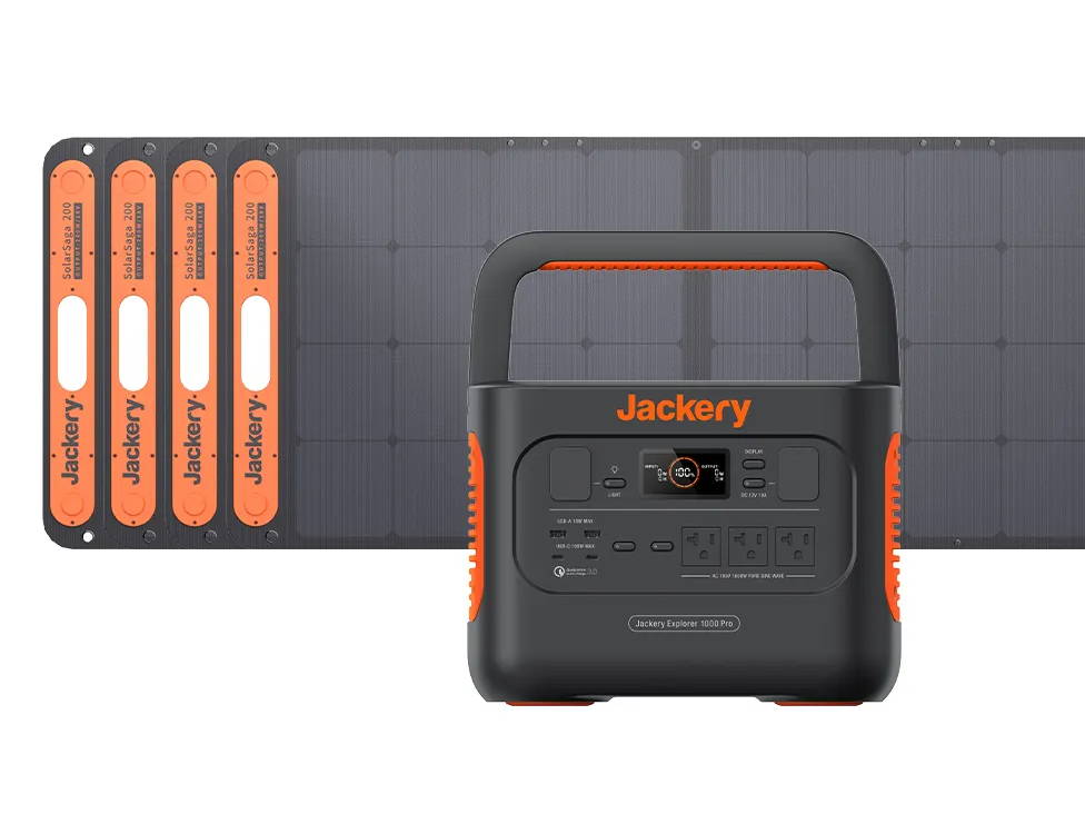 Jackery ポータブル電源 1000 Pro＋ソーラーパネル200Wの充電時間