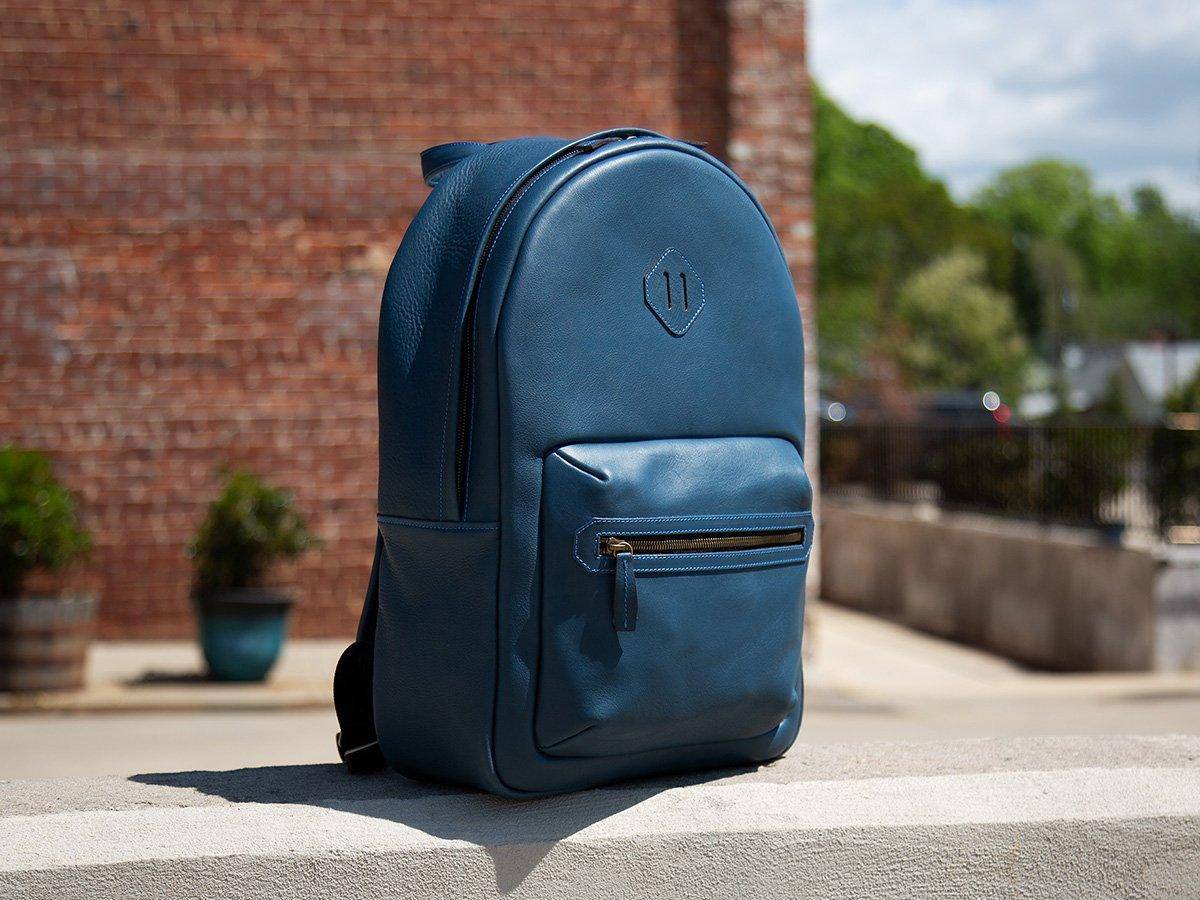 blue backpack