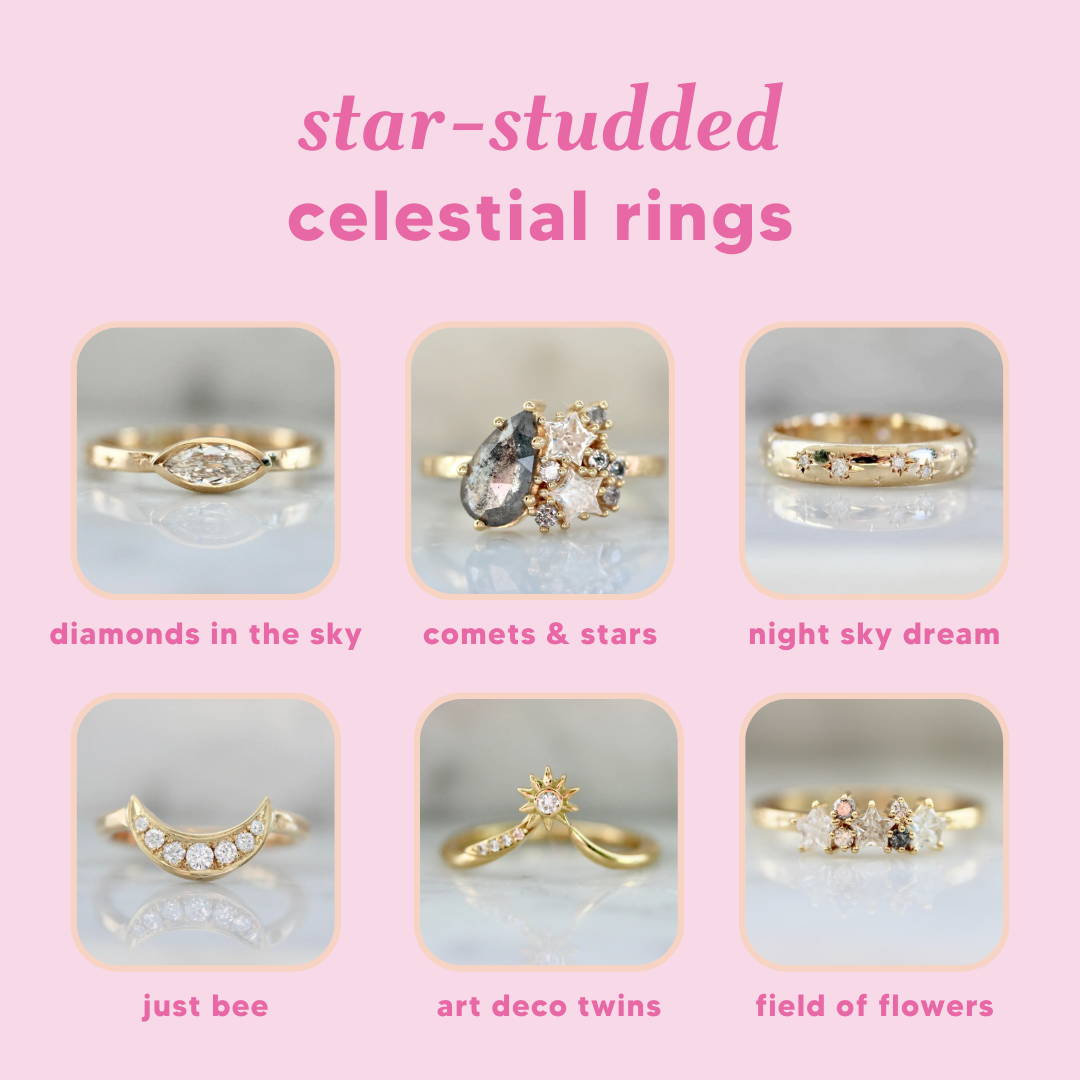 18 star-studded celestial rings