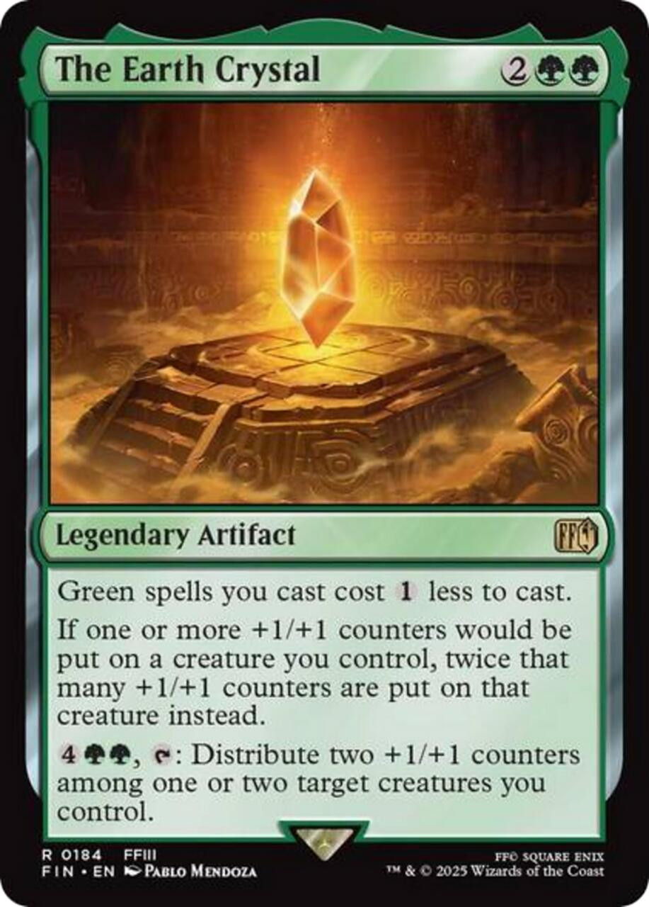 The Earth Crystal from the Final Fantasy MTG set.