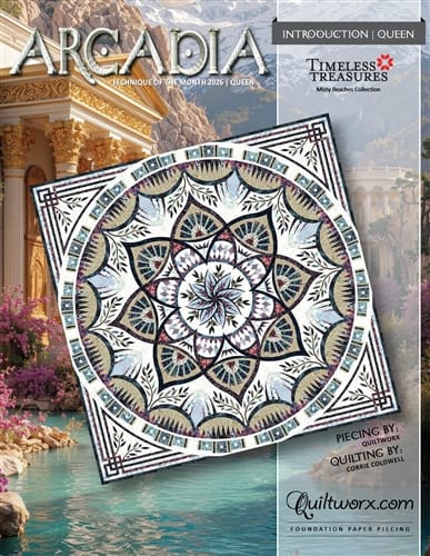 Cover of Arcadia magazine featuring a decorative mandala design.