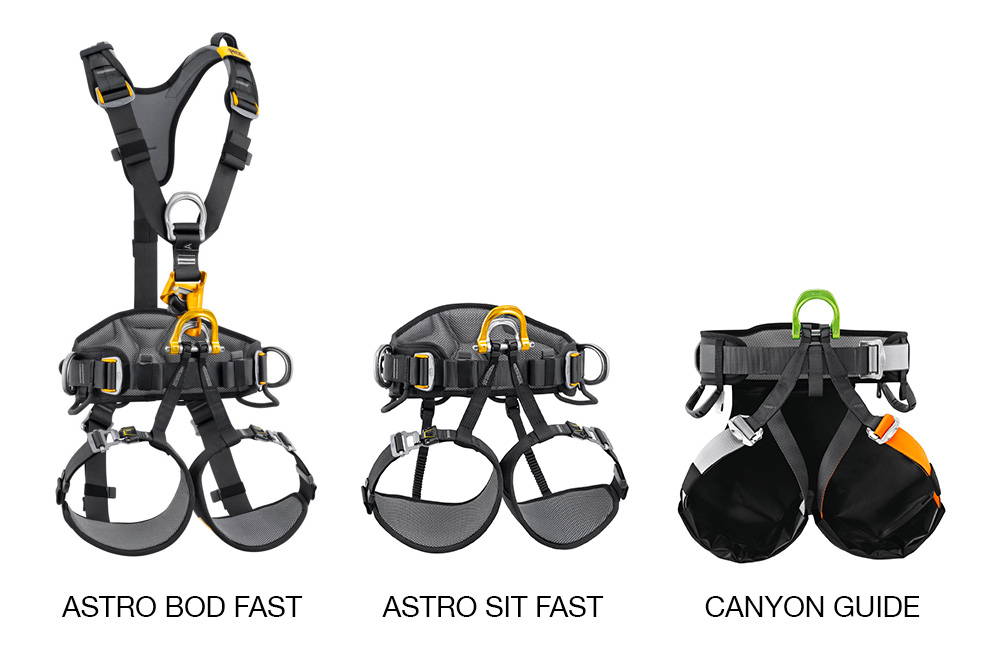 Petzl Astro and Canyon Guide Harnesses