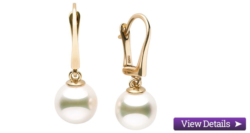 Akoya Cultured Pearls AAA Quality High Luster Earrings for Women Pearlyta 10335 Akoya Cultured Pearls AAA Quality High Luster Earrings for Women Pearlyta 10335