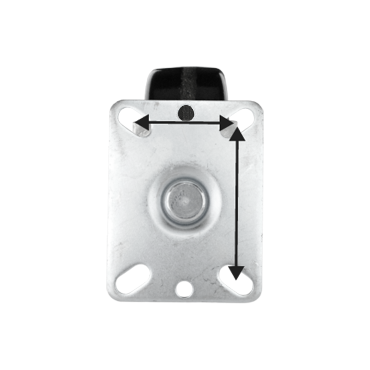 Shop plate casters that have a 1-3/4 inch x 2-15/16 inch to 2-3/8 inch x 3-3/8 inch bolt hole pattern. Up to 1,000 lbs of capacity.