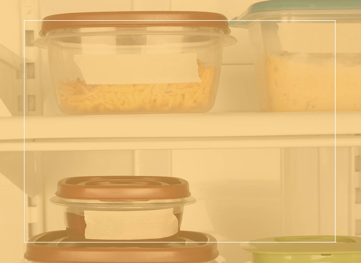 Food containers on a fridge shelf. Food allergies can be managed if you find out exactly what your trigger is
