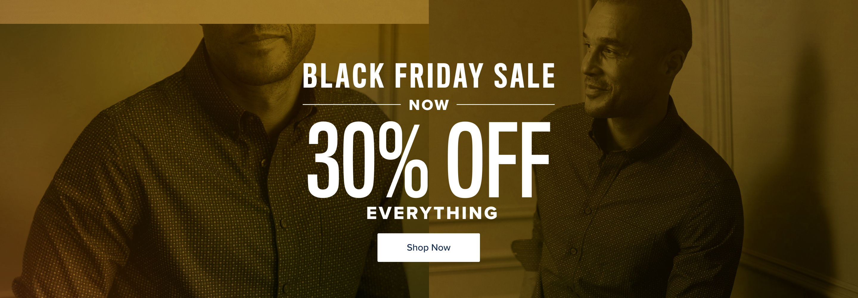 Black Friday sale, 30% off everything, promotional image.