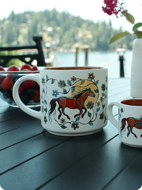 16oz ceramic mugs with Indigenous First Nations artwork