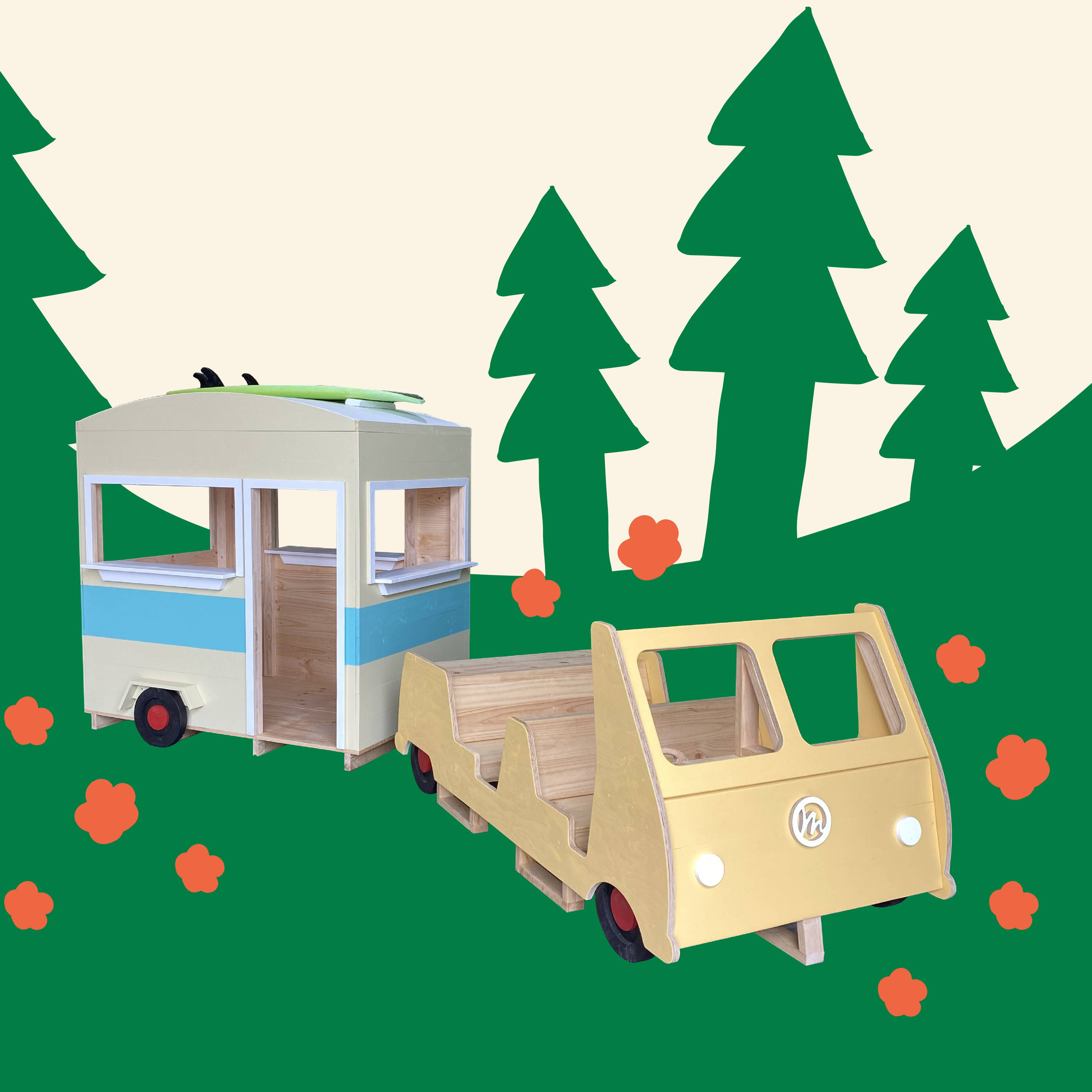 Comb of Kombi Van and Caravan Cubby with a nature background