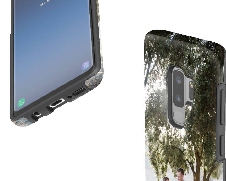 Custom Galaxy S9 Plus Case Extra Protective Closeup