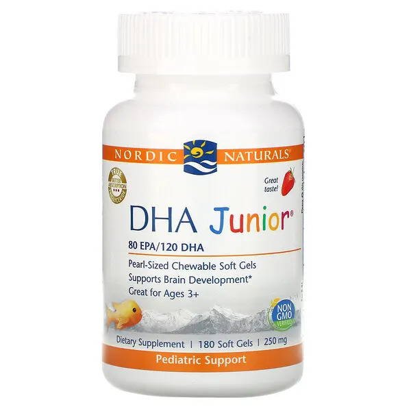 DHA Junior Chewable Soft Gels by Nordic Naturals