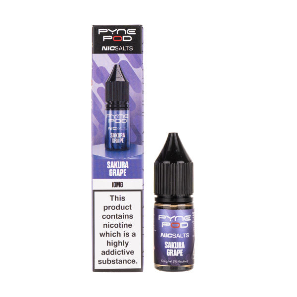 A picture of Sakura Grape Nic Salt E-Liquid by Pyne Pod
