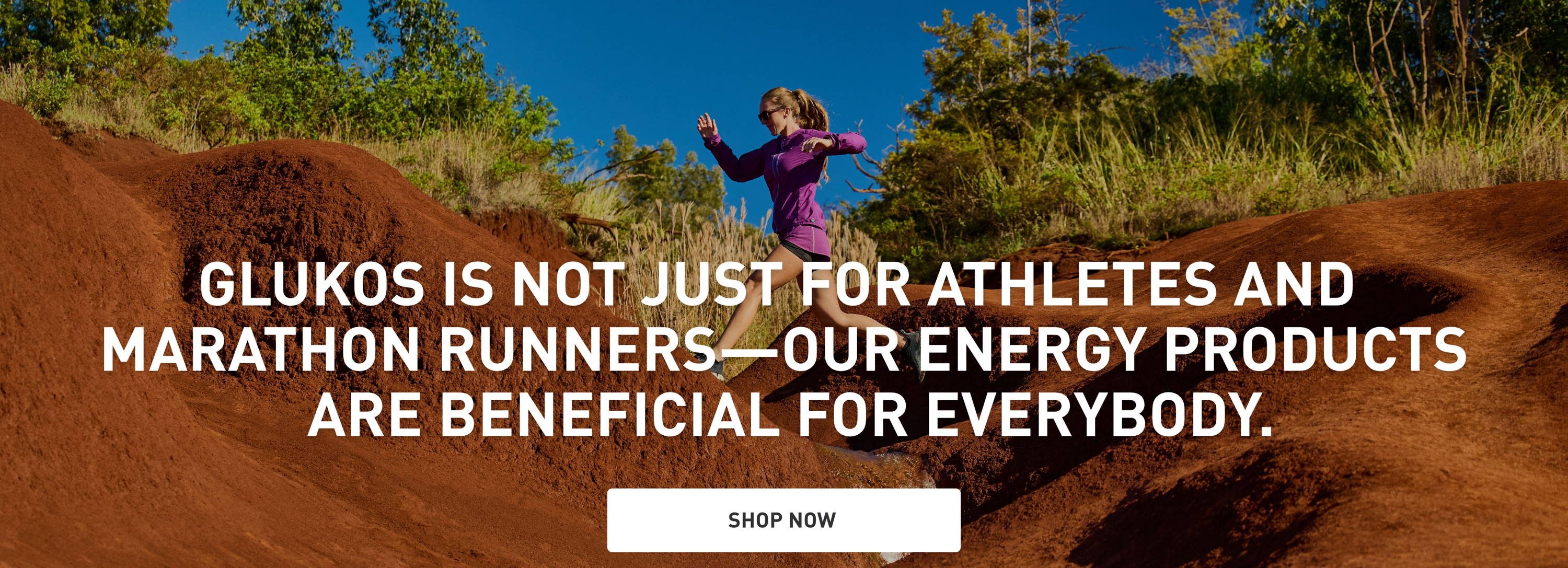Glukos is not just for athletes and marathon runners - our energy products are beneficial for everybody. SHOP NOW
