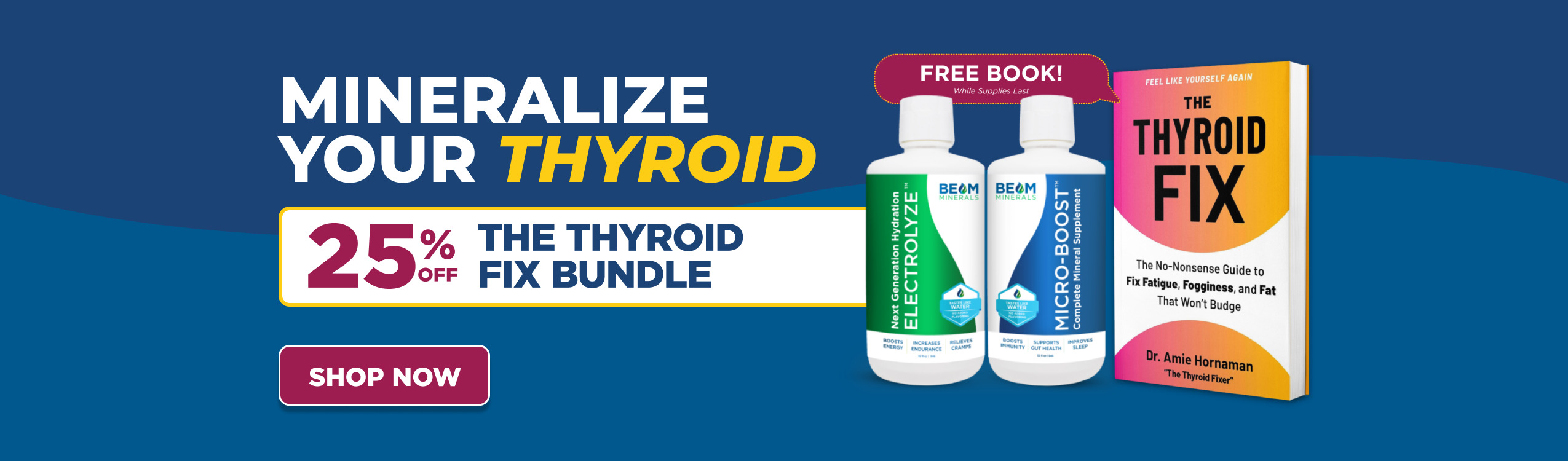 Mineralize your thyroid with The Thyroid Fix bundle, 25% off. Shop now.