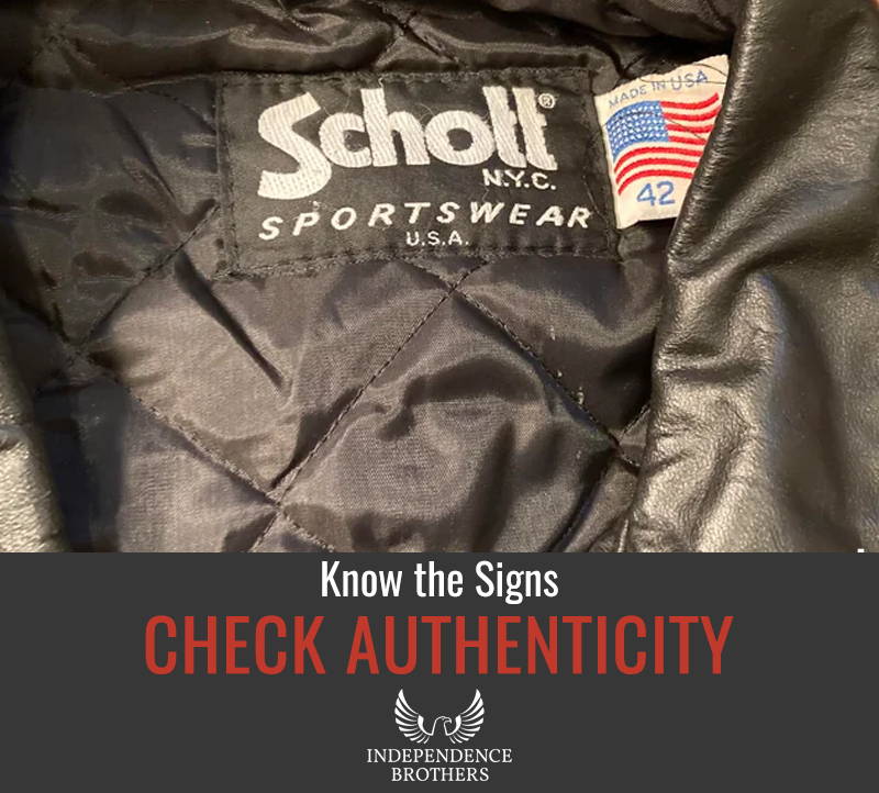 Fake Schott leather jacket