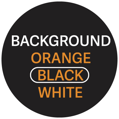 Text in a circular design: 