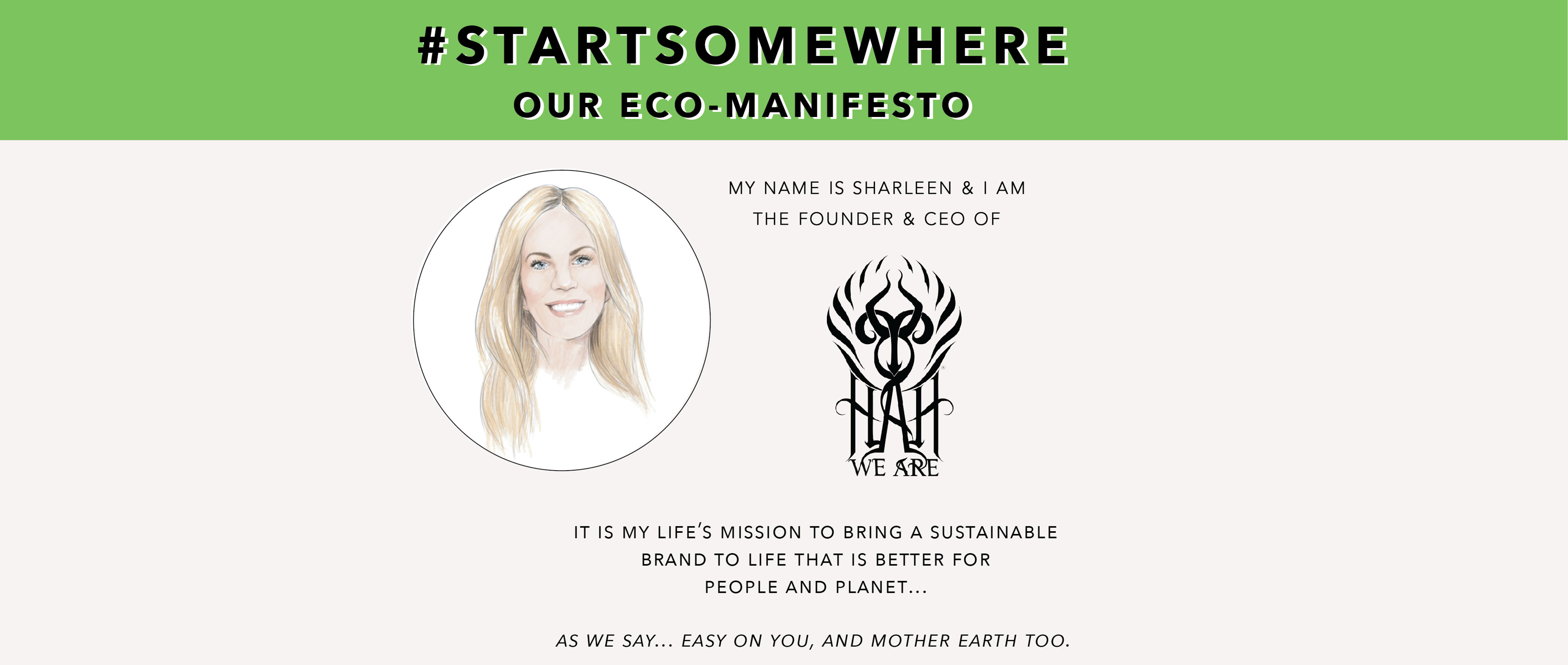 Eco Friendly Women's Lingerie  Eco Manifesto - We Are Hah – We Are HAH
