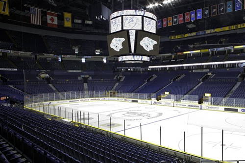 Nashville Predators - Bridgestone Arena Panoramic Photo - Nashville  Predators Locker Room