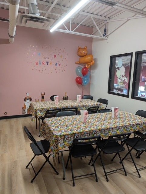 Big party room! A pet party at Petland is a great for any occasion!