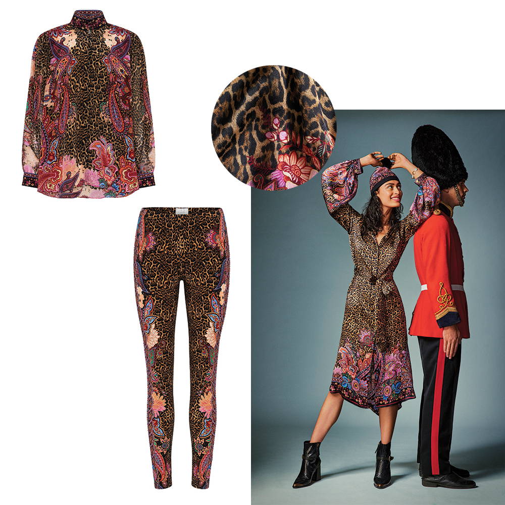 CAMILLA mayfair mary, camilla leopard print shirt dress