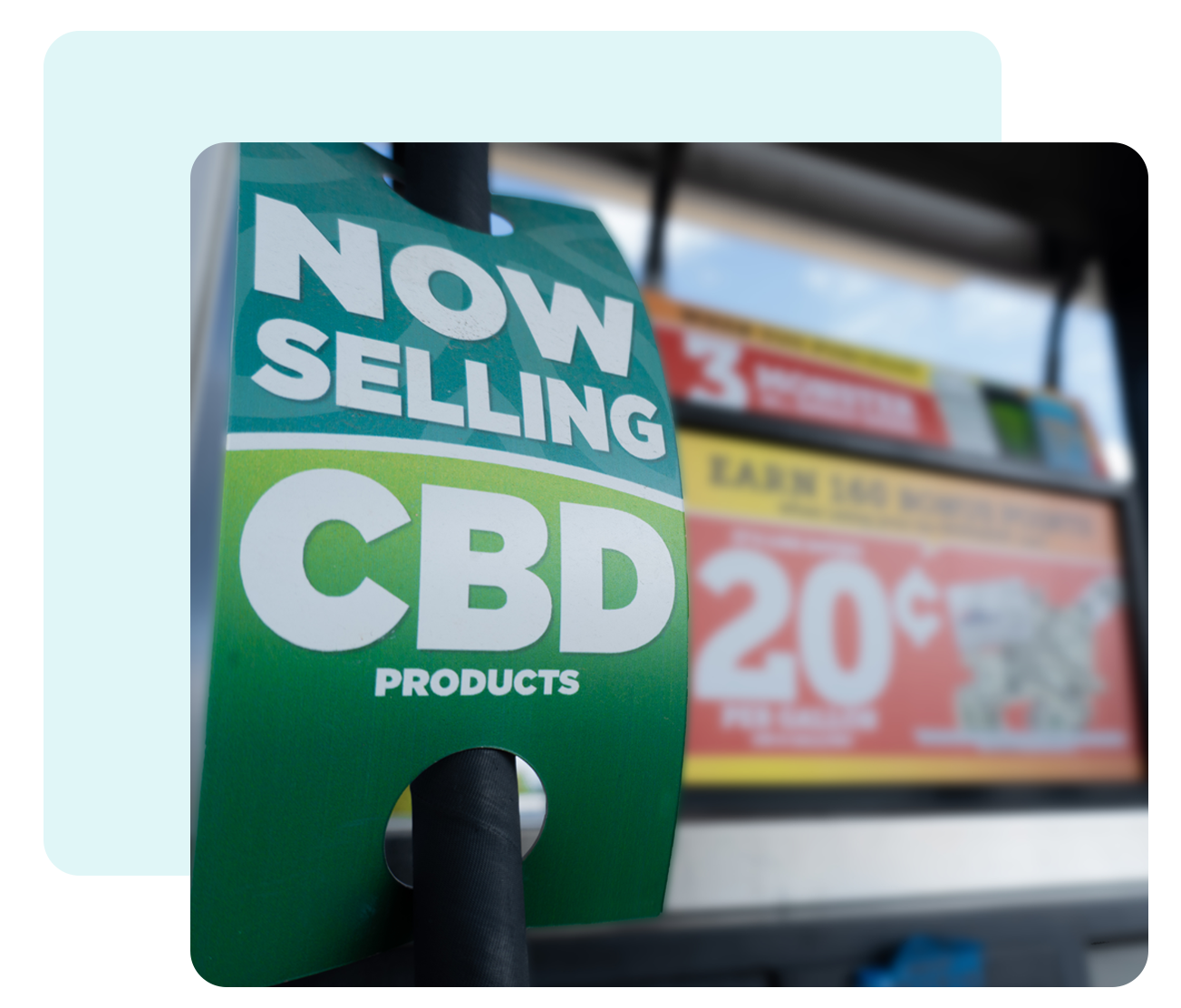 Now Selling CBD sign