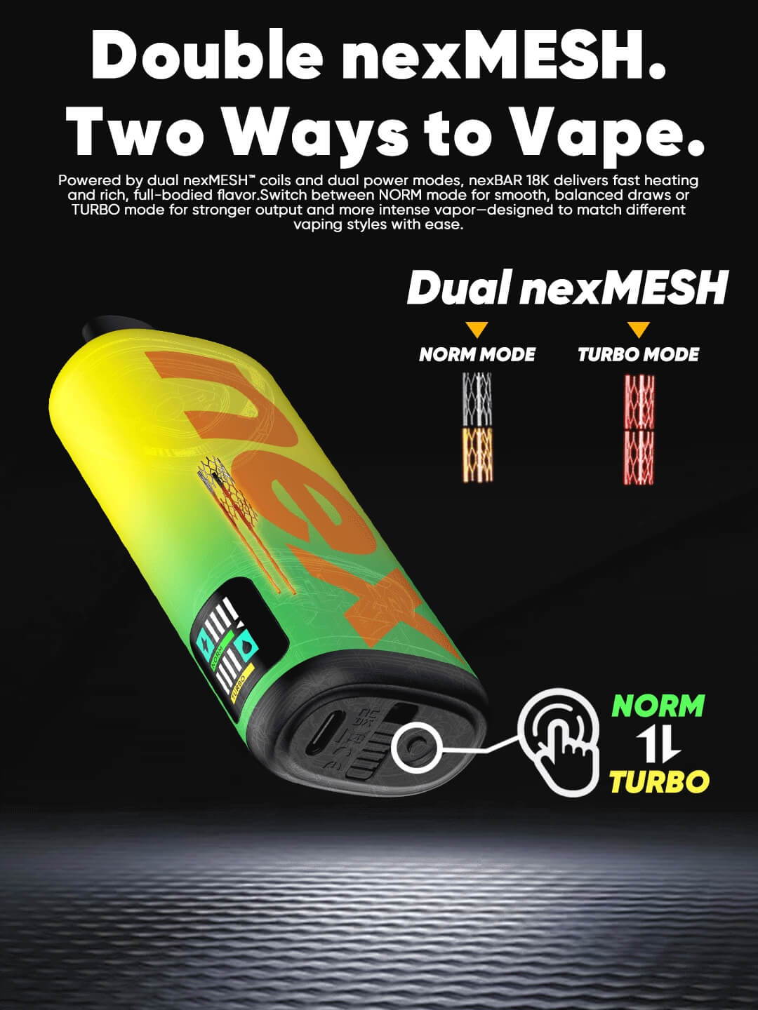 nexbar 18K double nexmesh