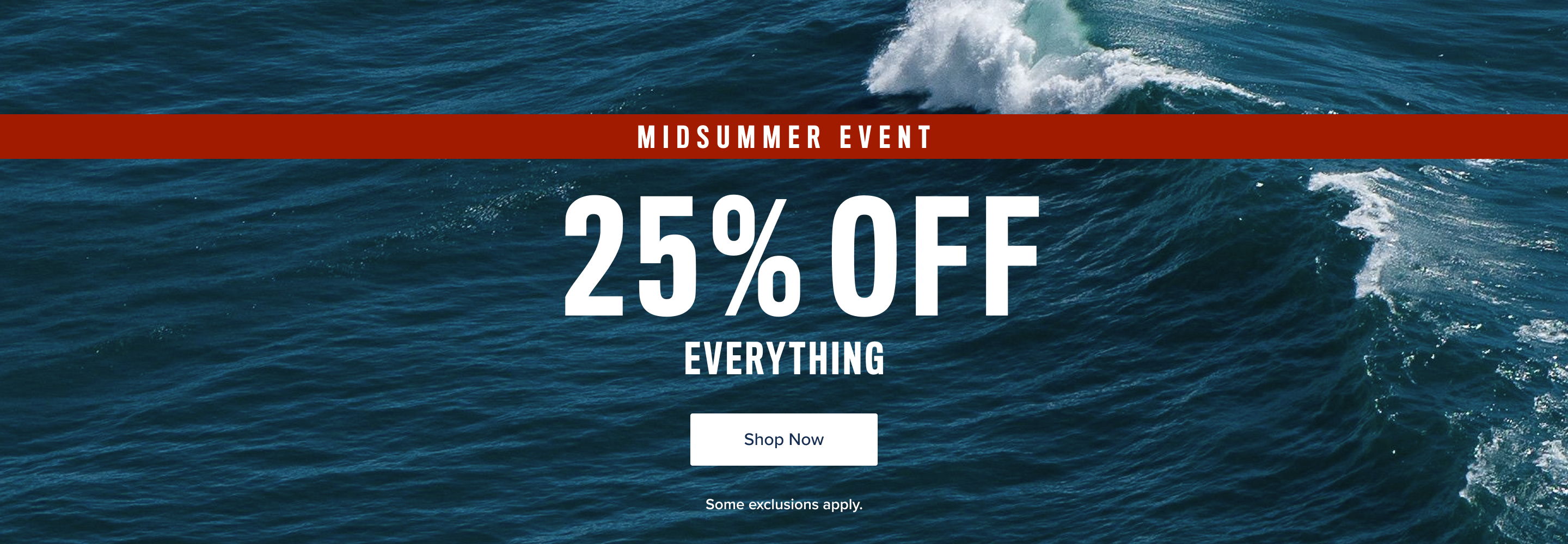 Midsummer event: 25% off everything