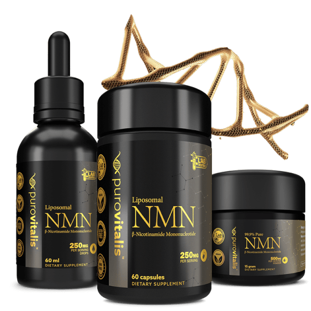 NAD Booster, NAD Precursors, NMN Supplement by Purovitalis, anti aging supplements